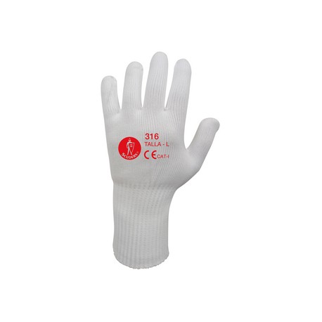 Guantes de punto Nylon 100% GPU 316