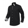 Camisa negra bicolor 2130 Monza