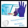 Promoción guantes nitrilo y mascarillas FFP2